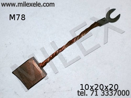 Szczotka metalografitowa 10x20x20 M78 (miedziografitowa)