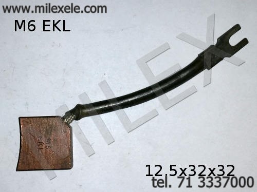 Szczotka metalografitowa 12x32x32 M6 EKL (miedziografitowa)