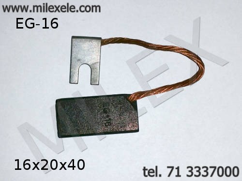 Szczotka elektrografitowa 16x20x30 EG16 (węglowa, grafitowa)